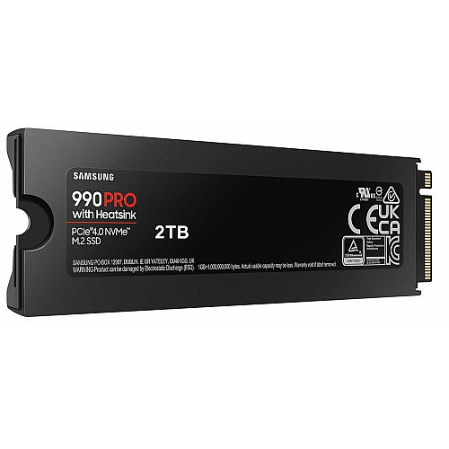Накопичувач SSD Samsung M.2 2TB PCIe 4.0 990PRO + радіатор