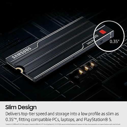 Накопитель SSD Samsung M.2 1TB PCIe 5.0 9100PRO+ радиатор