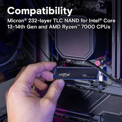 Накопичувач SSD Crucial M.2 1TB PCIe 5.0 T705