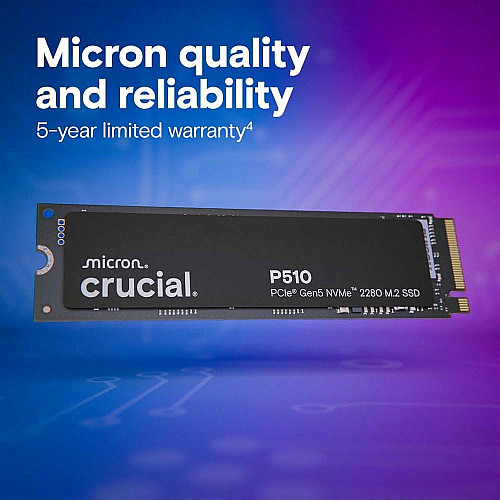 Накопитель SSD Crucial M.2 1TB PCIe 5.0 P510