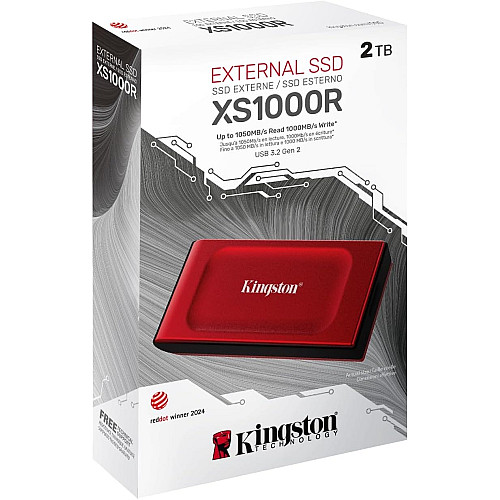 Портативный SSD Kingston 2TB USB 3.2 Gen 2 Type-C XS1000 R1050/W1000MB/s