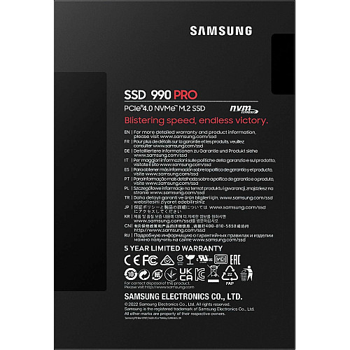 Накопичувач SSD Samsung M.2 1TB PCIe 4.0 990PRO