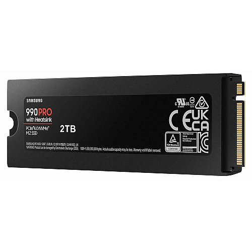 Накопичувач SSD Samsung M.2 2TB PCIe 4.0 990PRO + радіатор