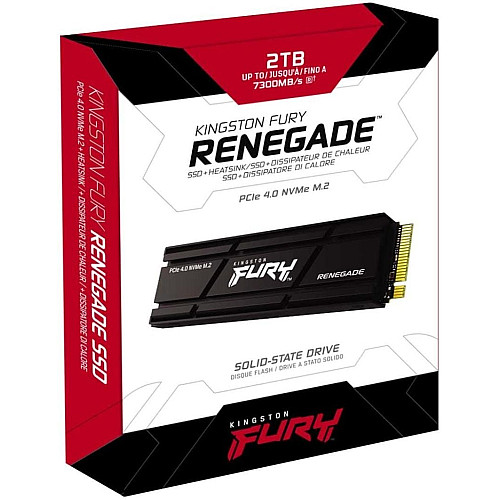 Накопитель SSD Kingston M.2 2TB PCIe 4.0 FURY Renegade + радиатор