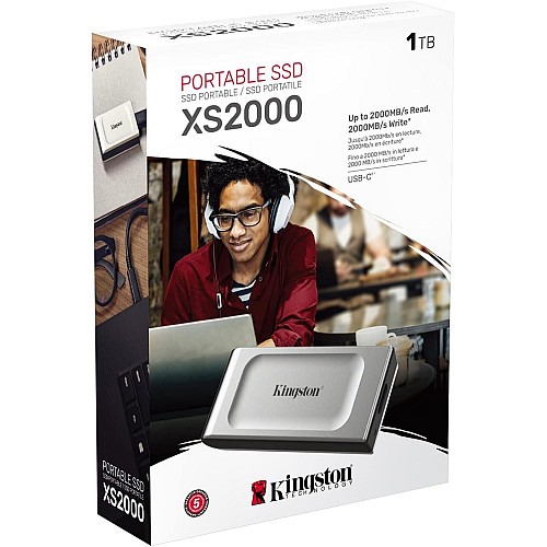 Портативный SSD Kingston 1TB USB 3.2 Gen 2x2 Type-C XS2000 R2000/W2000MB/s