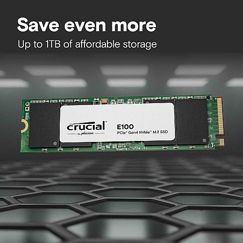 Накопитель SSD Crucial M.2 1TB PCIe 4.0 E100