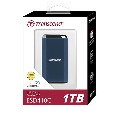 Портативний SSD Transcend 1TB USB 3.2 Gen 2x2 Type-C ESD410C R2000/W2000MB/s