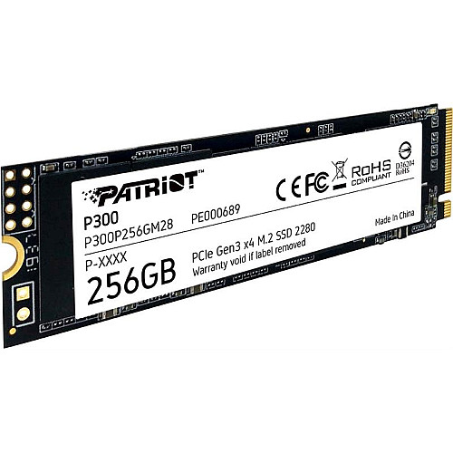 Накопичувач SSD Patriot M.2  256GB PCIe 3.0 P300
