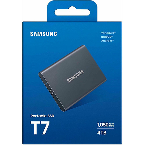Портативний SSD Samsung 4TB USB 3.2 Gen 2 Type-C T7 Shield