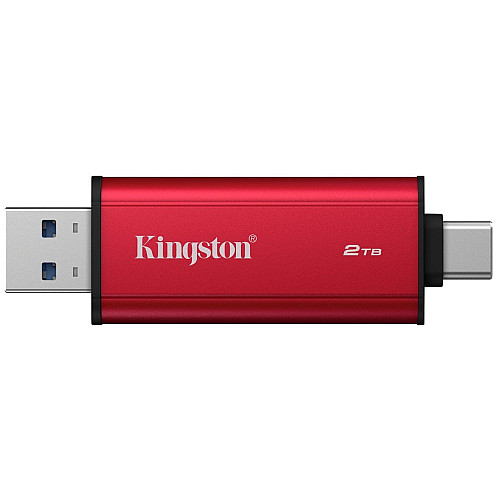 Портативний SSD Kingston 2TB USB 3.2 Gen 2 Dual USB-A R1050/W950MB/s