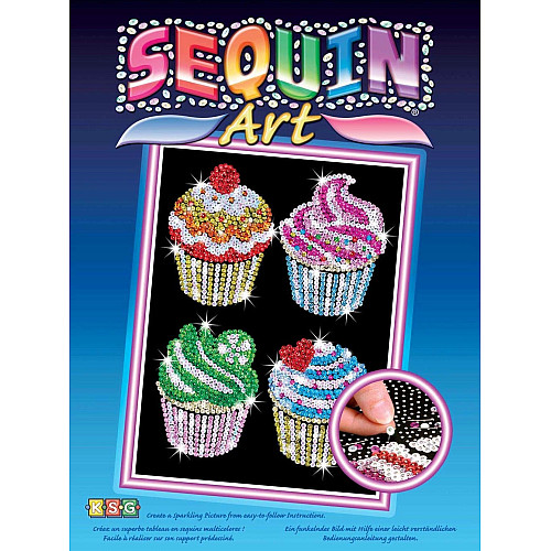 Набір для творчості Sequin Art Blue Кекси 25*34см
