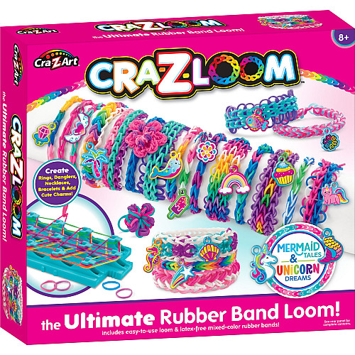 Набір для виготовлення браслетів Cra-Z-Art Charm Loom Studio Mermaid and Unicorn