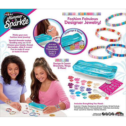 Набір для виготовлення браслетів Cra-Z-Art Dots & Dashes Tila Bead Bracelet Studio з намистинами