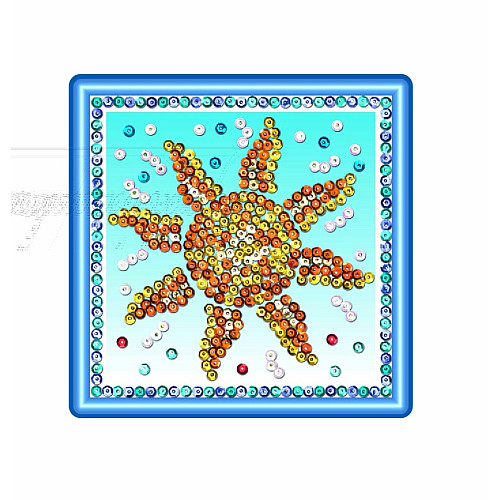 Набор для творчества Sequin Art Seasons Космос, Солнце, Луна и звезды 3шт, 16*16см