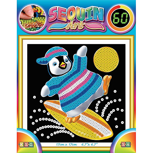 Набор для творчества Sequin Art 60 Пингвин 17*17см
