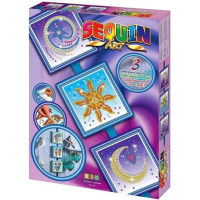 Набір для творчості Sequin Art Seasons Космос, Сонце, Місяць і зірки 3шт, 16*16см
