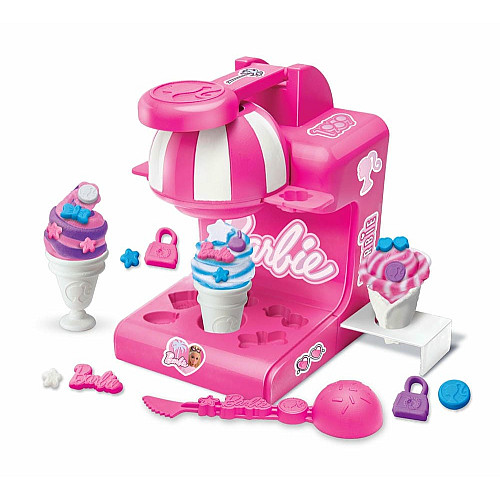 Тесто для лепки Cra-Z-Art Barbie Магазин мороженого с формами, набор 8ед