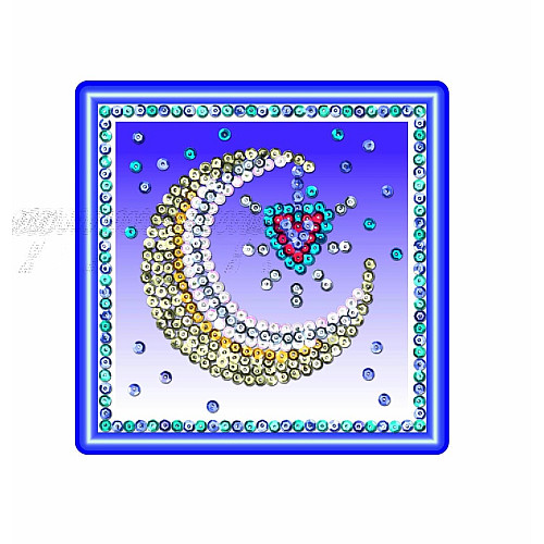 Набор для творчества Sequin Art Seasons Космос, Солнце, Луна и звезды 3шт, 16*16см