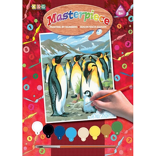 Набор для творчества Sequin Art Painting by numbers Junior Пингвины 23*30см