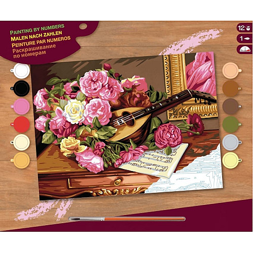 Набор для творчества Sequin Art Painting by numbers Senior Романтический букет 39*30см