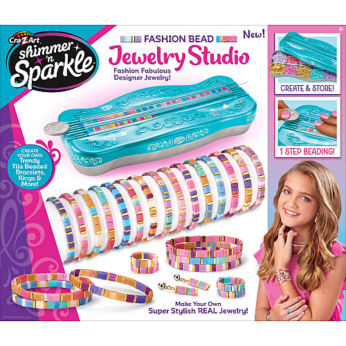Набір для виготовлення браслетів Cra-Z-Art Dots & Dashes Tila Bead Bracelet Studio з намистинами