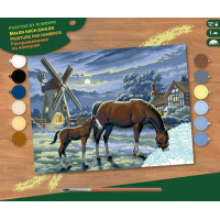 Набір для творчості Sequin Art Painting by numbers Senior Вечірні пасовища 39*30см