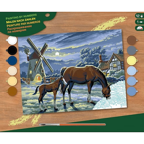 Набор для творчества Sequin Art Painting by numbers Senior Вечерние пастбища 39*30см