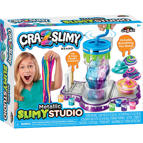 Слайм Cra-Z-Art Metallic Slimy Studio, набір 21од