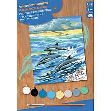Набір для творчості Sequin Art Painting by numbers Junior Дельфіни 23*30см
