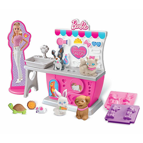 Тесто для лепки Cra-Z-Art Barbie Зоомагазин с формами, набор 10ед