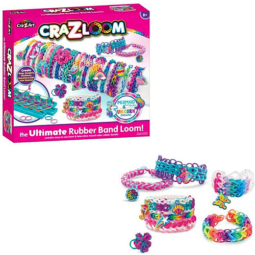 Набір для виготовлення браслетів Cra-Z-Art Charm Loom Studio Mermaid and Unicorn