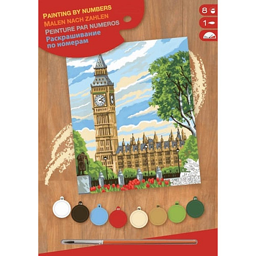 Набір для творчості Sequin Art Painting by numbers Junior Біг Бен 23*30см