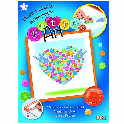 Набор для творчества Sequin Art Button Сердце 26*26см