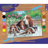 Набір для творчості Sequin Art Painting by numbers Senior Гончі Бассет 39*30см