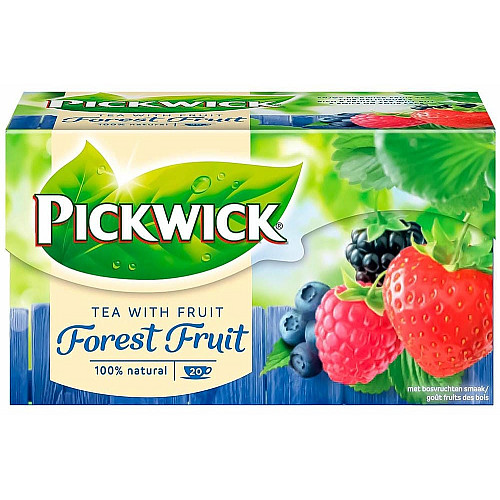 Чай Pickwick G чорний аромат. зі шматоч лісових ягід 30г(20x1.5г) x12 НП