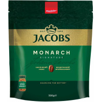 Кофе Jacobs растворимый, 500г, Monarch, купаж арабика/робуста