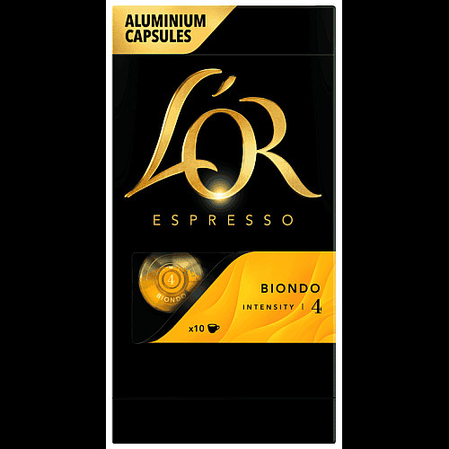Кава L`OR капсули, Espresso Biondo, арабіка, 10шт, Nespresso