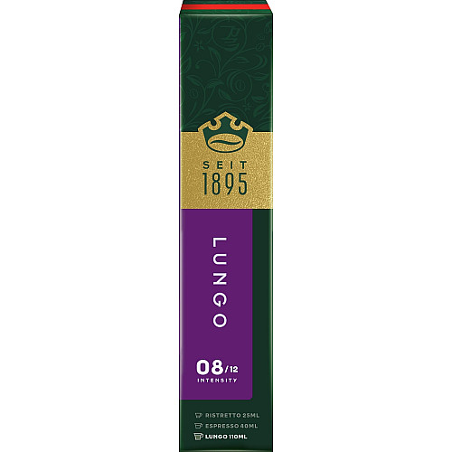 Кава Jacobs  капсули, Lungo Intenso, купаж арабіка/робуста, 10шт, Nespresso