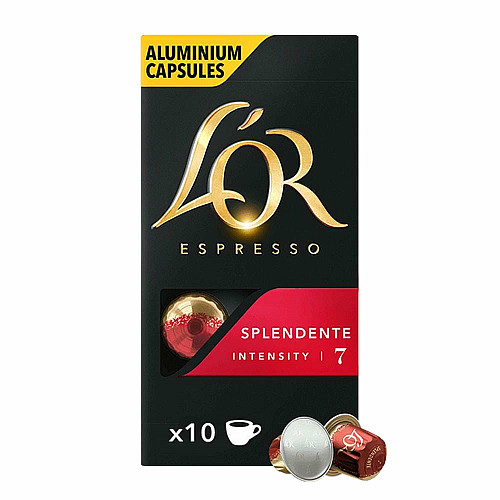 Кава L`OR капсули, Espresso Splendente, арабіка, 10шт, Nespresso