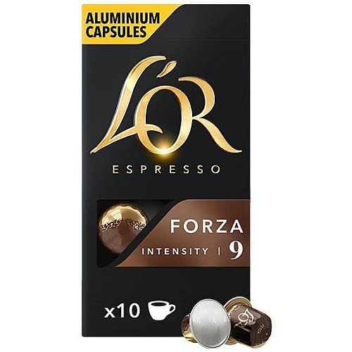 Кофе L`OR капсулы, Espresso Forza, арабика, 10шт, Nespresso