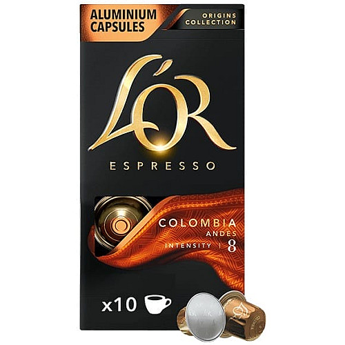 Кава L`OR капсули, Espresso Colombia, арабіка, 10шт, Nespresso