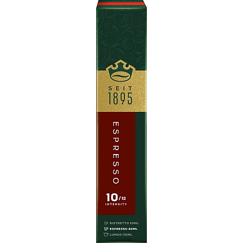 Кофе Jacobs капсулы, Espresso Intenso, купаж арабика/робуста, 10шт, Nespresso