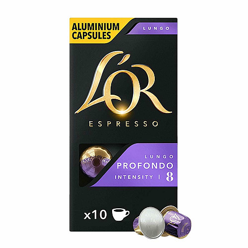 Кава L`OR капсули, Lungo Profondo, арабіка, 10шт, Nespresso