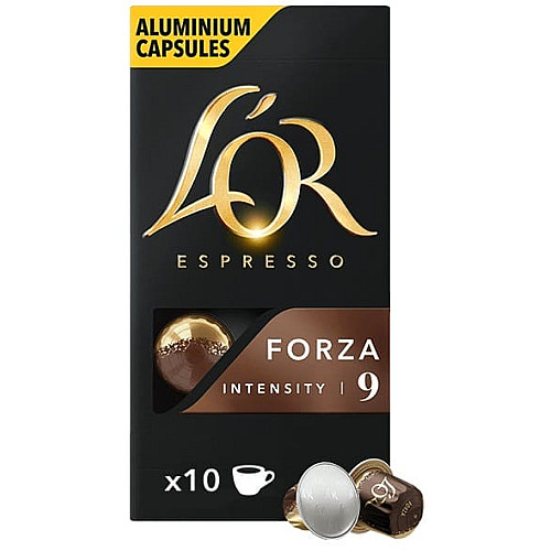Кофе L`OR капсулы, Espresso Forza, арабика, 10шт, Nespresso