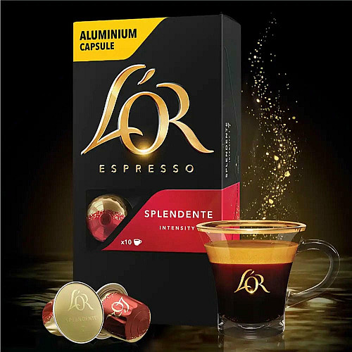 Кава L`OR капсули, Espresso Splendente, арабіка, 10шт, Nespresso