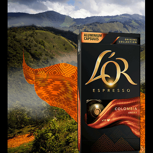 Кава L`OR капсули, Espresso Colombia, арабіка, 10шт, Nespresso