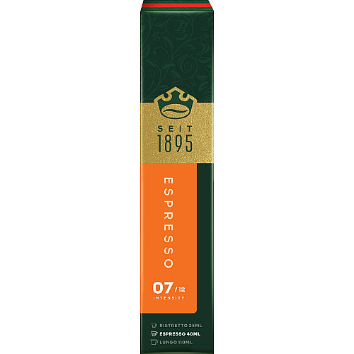 Кава Jacobs  капсули, Espresso Classico, купаж арабіка/робуста, 10шт, Nespresso
