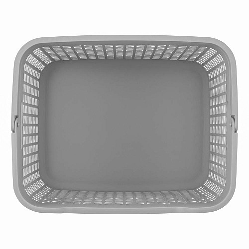 Кошик для білизни ARDESTO 38x29.5x33см, 26л, пластик PP, сірий