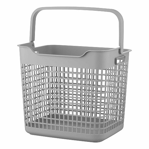 Кошик для білизни ARDESTO 38x29.5x33см, 26л, пластик PP, сірий
