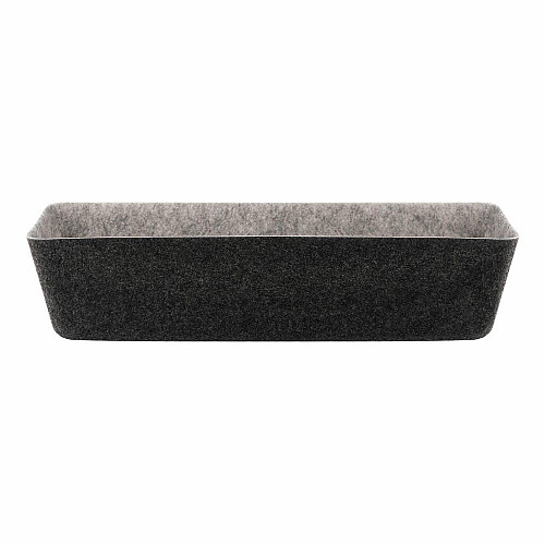 Набор контейнеров ARDESTO Prestigio 4 предмета, 38.5x13.5x9cm/12x12x8.5см, фетр, серый